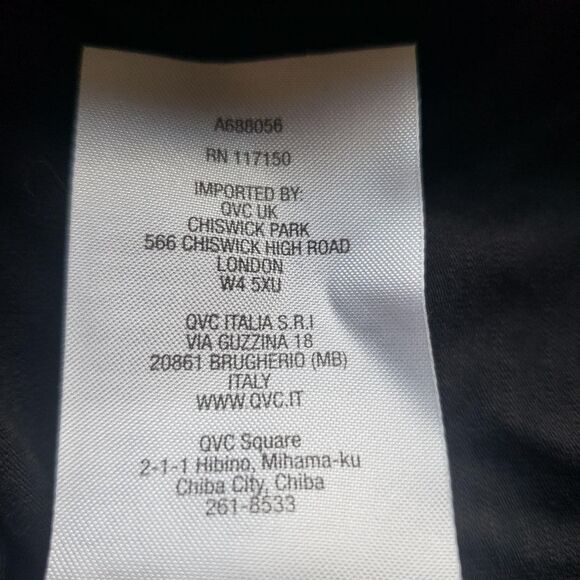 Belle By Kim Gravel Shirt Womens XL Black Slub Knit Flutter Sleeve V Neck Top - Picture 11 of 11